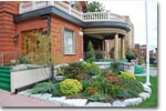 Front Gardens and side Chapel enterance